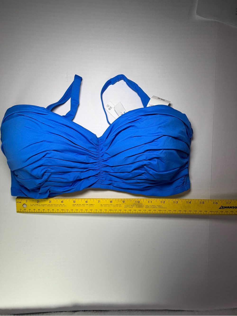 Bleu Rod Beattie Azur Park Bikini Top in Bright Blue 38D - Picture 3 of 5